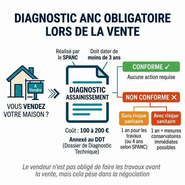 Diagnostic ANC obligatoire lors de la vente : délais et obligations