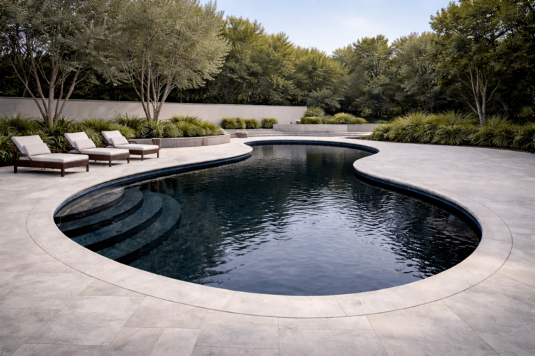 Piscine Naturelle en Forme Libre